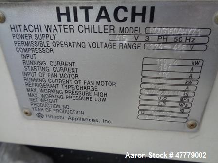 Used Hitachi H Series Air Cooled Chiller