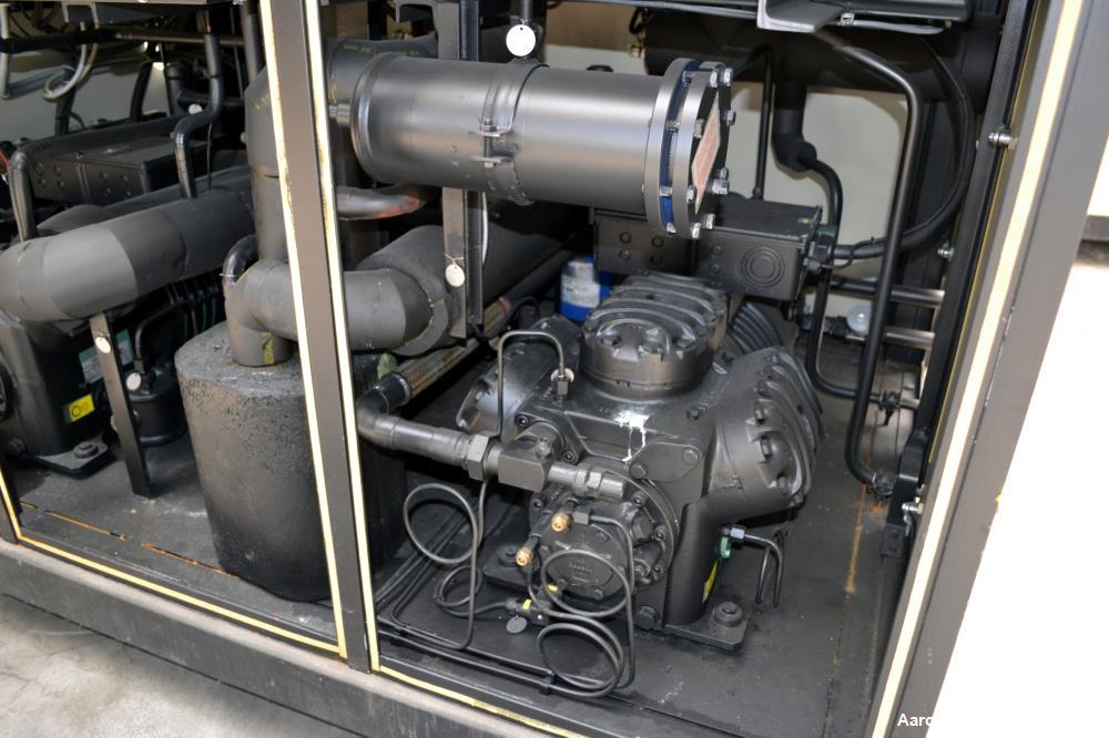 Used Lauda 56kW Secondary Circle Unit Cooler, Type SUK400WII. Temperature range -50 to 200 degrees C. (-58 to 392 F.). 3/50/400 volt. Mounted on casters. Built 2002.
