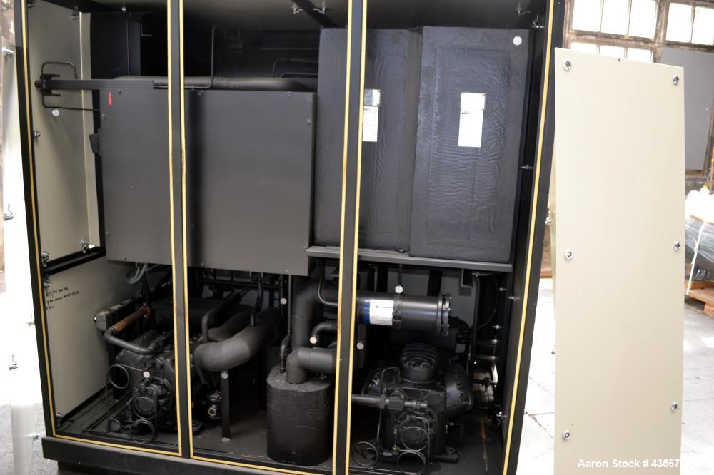 Used Lauda 56kW Secondary Circle Unit Cooler, Type SUK400WII. Temperature range -50 to 200 degrees C. (-58 to 392 F.). 3/50/400 volt. Mounted on casters. Built 2002.