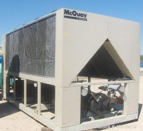 Unused- McQuay 140 ton, model AGS140. Screw compressors 460/3/60 volts. UNUSED and ready to ship today.