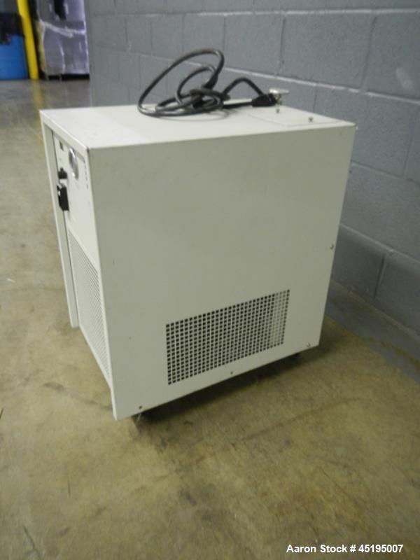 Used Neslab Air Cooled Refrigerated Chiller, Model CFT-33.  Approximately 0.27 ton, R134A refrigerant, 40 degree F minimum temperature, 115 volt, serial #796080006.