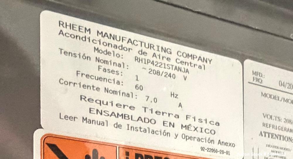 Rheem Air Conditioner Model RH1P4221STANJA – 208/240V Single Phase AC Unit