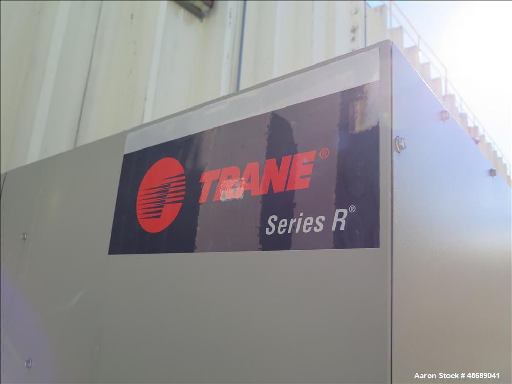 Used Trane 110T Air Cooled Rotary Liquid Chiller, Model RTAA 1104 XT01 A3C0 JGKN BFC, Serial # U07E03879.  Built in 2007.