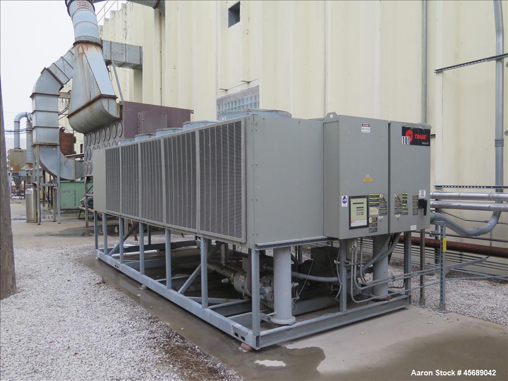 Used- Trane 110T Air Cooled Rotary Liquid Chiller, Model RTAA 1104 XT01 A3C0 JGKN BFC, Serial # U07E03880.  Built in 2007.