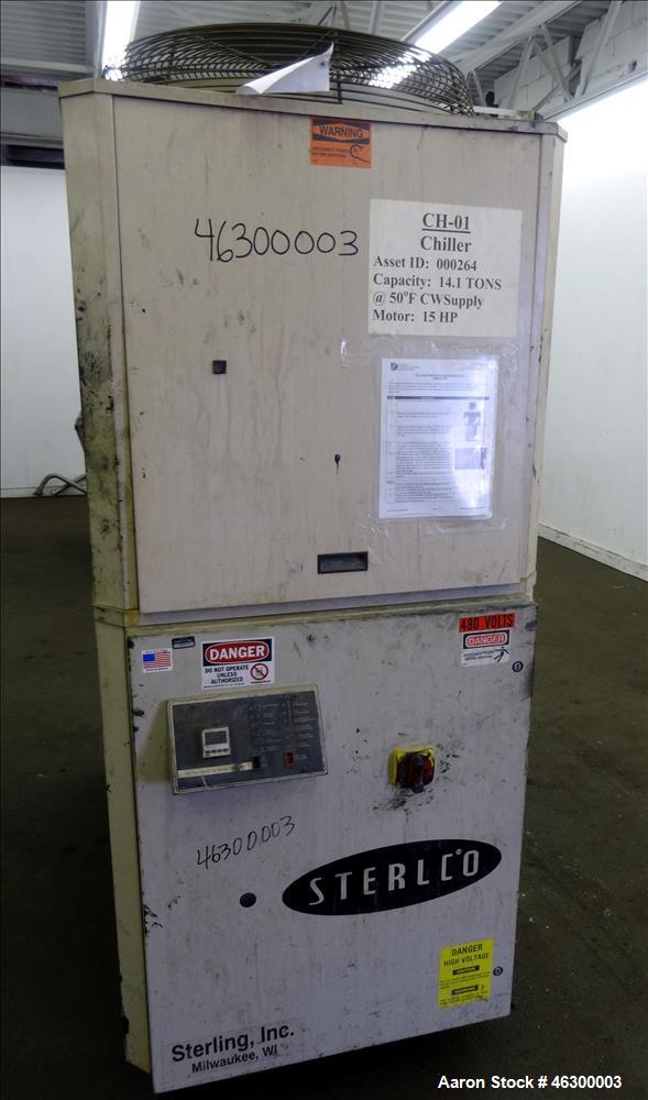 Used Sterlco Portable Chiller, Model SMCA 15, Air Cooled.