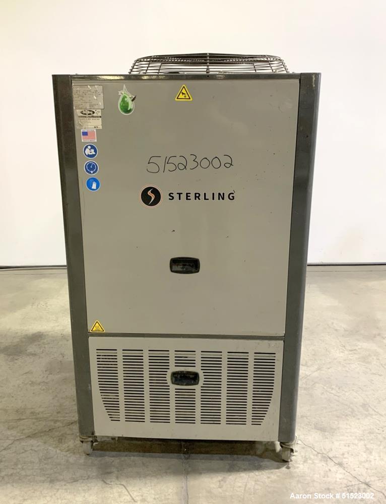 Used Sterling GP Series Portable Air Cooled Packaged Chiller, Model GPAC-20.  5.2 Tons Cooling Capacity at 50 Degrees LFT, Max Temperature 80 F, R410A Refrigerant Type.  Includes H3 Display with Magn...