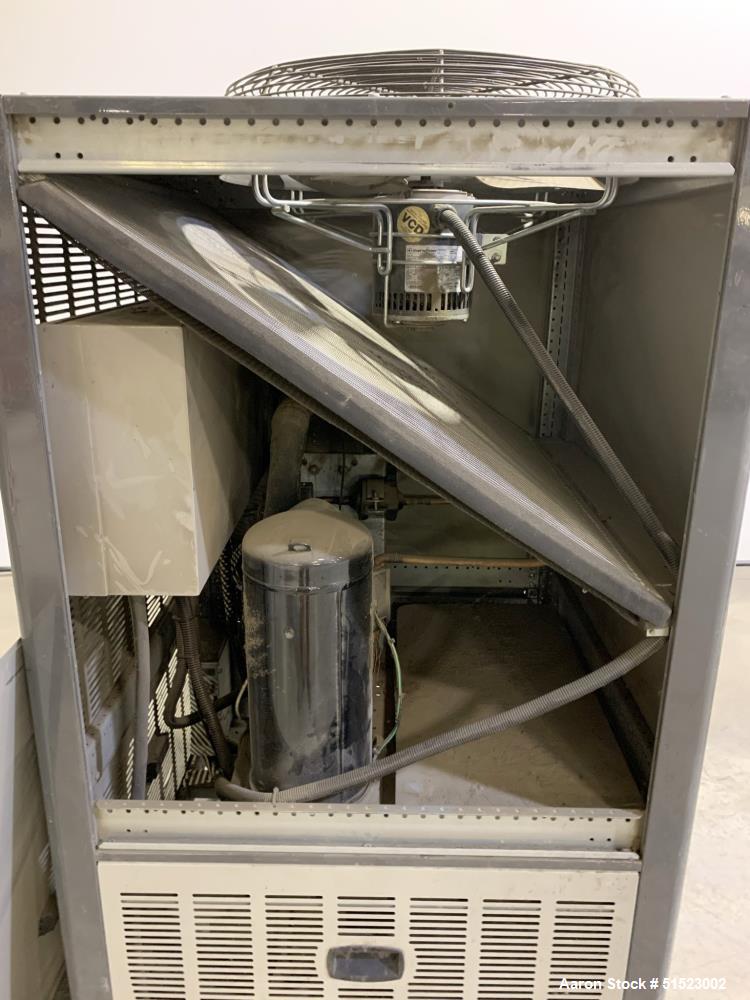 Used Sterling GP Series Portable Air Cooled Packaged Chiller, Model GPAC-20.  5.2 Tons Cooling Capacity at 50 Degrees LFT, Max Temperature 80 F, R410A Refrigerant Type.  Includes H3 Display with Magn...