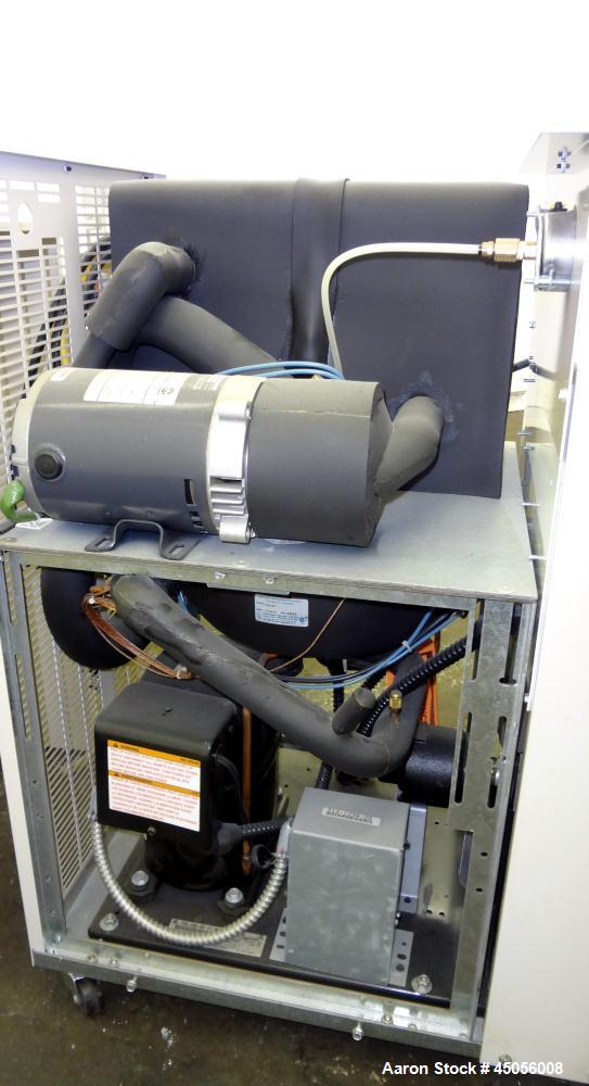 Unused- Sterlco Portable Chiller, Model SMCA 100, Nominal 1.6 Tons, Air Cooled. Gallons per minute 2.0 to 4.8, psig range 2.5 to 5, temperature range 30 to 65 degrees F. 2 Pound charge of R-134A refr...