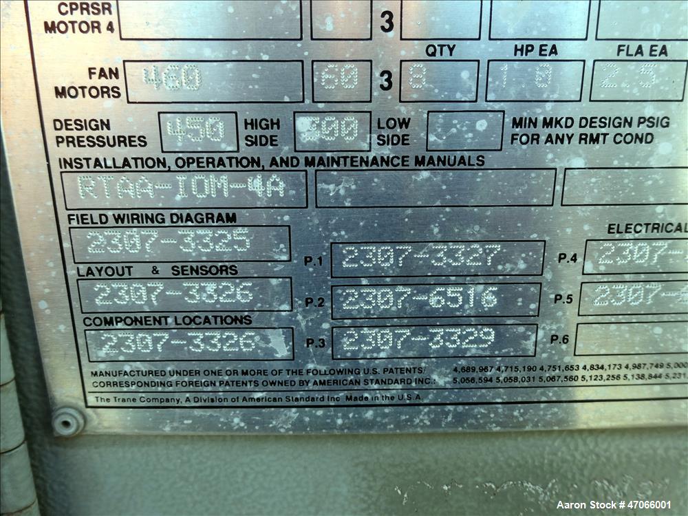 Used Trane R Series Air Cooled Rotary Liquid Chiller