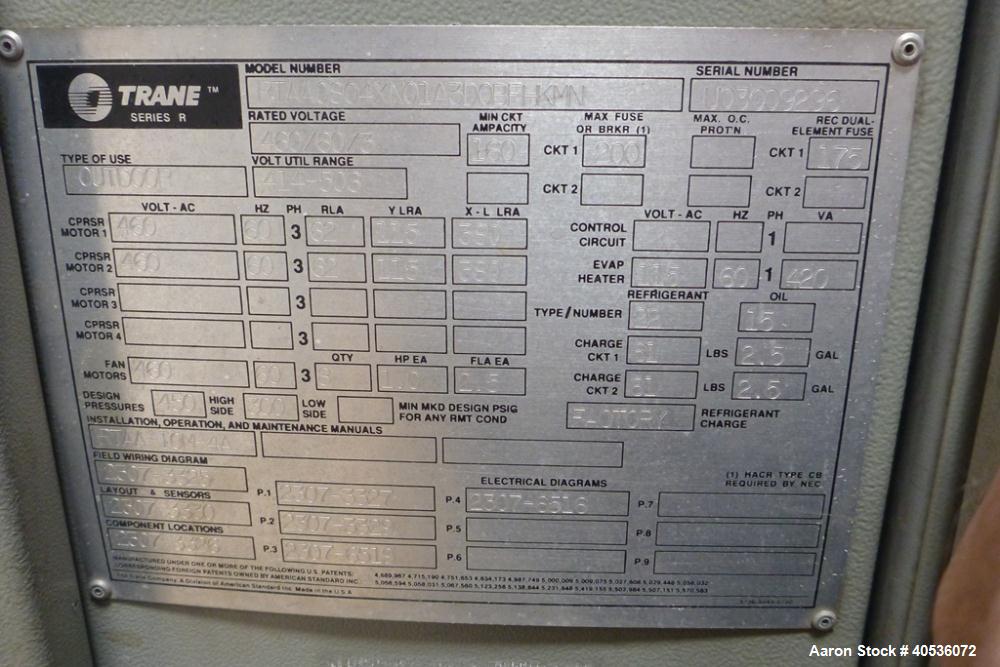 Used Trane Air Cooled Screw Chiller
