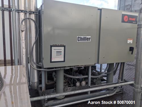 Used Trane 100-ton Air-Cooled Chiller Package.