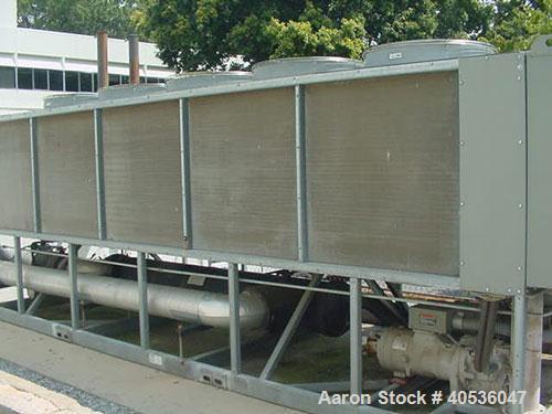 Used 125 Nominal ton Trane chiller, model RTAA125RTAA125AA125AYN01A0300BN. Air cooled screw chiller designed for 200/3/60 volt operation. Includes existing charge only of refrigerant. Also includes a...