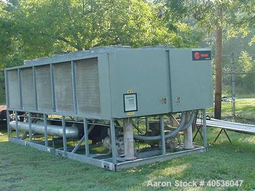 Used 125 Nominal ton Trane chiller, model RTAA125RTAA125AA125AYN01A0300BN. Air cooled screw chiller designed for 200/3/60 volt operation. Includes existing charge only of refrigerant. Also includes a...