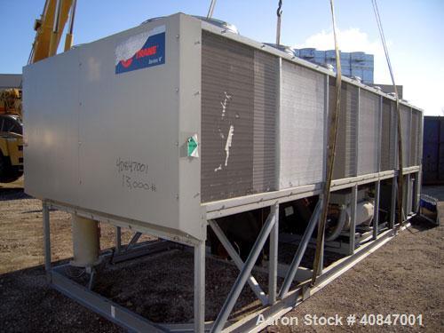 Used Trane Air Cooled Chiller, 250 Tons, Model RTAC2504UDONUAFNN1NY1TENBAONN1ONROFXN, manufactured in 2002. Designed for 460/3/60 volt operation with less than 10,000 run hours since new and includes...