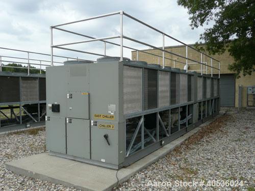 Used Trane 400 ton, model RTAC400. Screw compressor, 460/3/60 volts, R134a refrigerant, late model, low hours.
