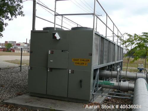 Used Trane 400 ton, model RTAC400. Screw compressor, 460/3/60 volts, R134a refrigerant, late model, low hours.