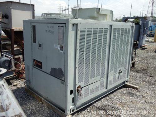 Used Trane Chiller, 20 Ton, Model CGADC204ADA1FTWHR. Air cooled, 460 volt, R-22 refrigerant, 450 psi design pressure, serial #J91A80090, approximate weight 2200#