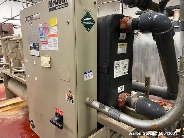 Used- McQuay 115 Ton Water Cooled Scroll Compressor Chiller