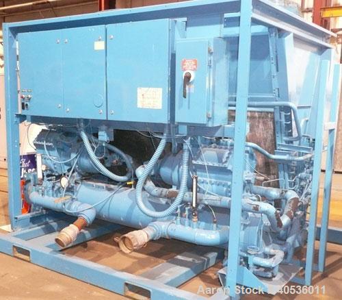 Used York 60 ton, model YCAZ44BA3. Reciprocating compressors, 460/3/60 volts.R22.