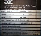 Used AEC Glacier Series Air Cooled Portable Chiller, Model NXGA-15. Cooling capacity 13.5 tons, chilled water 36 gallons per minute. Minimum temperature 20 degrees F. 29 Pound charge of R-22 refriger...