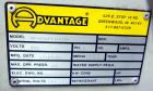 Used Advantage Engineering WPT Series Water Cooled Chiller, Model CC-60WPT-40SRX. Cooling capacity 60 tons. Temperature range 20-60 degrees F., maximum operating pressure 100 psi, heat transfer fluid...