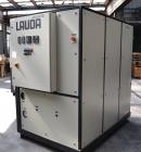 Used Lauda 56kW Secondary Circle Unit Cooler, Type SUK400WII. Temperature range -50 to 200 degrees C. (-58 to 392 F.). 3/50/400 volt. Mounted on casters. Built 2002.
