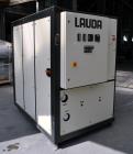 Used Lauda 56kW Secondary Circle Unit Cooler, Type SUK400WII. Temperature range -50 to 200 degrees C. (-58 to 392 F.). 3/50/400 volt. Mounted on casters. Built 2002.
