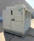 Used Trane IntelliPak Air-Cooled Chiller, 50 Tons, Model #CGAEC504ABA1WHR. R-22 Coolant. Design pressure 450 psi. 40 to 50 Degrees F without ice machine. (4) Compressor motors, (6) condenser fan moto...