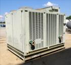 Used Trane IntelliPak Air-Cooled Chiller, 50 Tons, Model #CGAEC504ABA1WHR. R-22 Coolant. Design pressure 450 psi. 40 to 50 Degrees F without ice machine. (4) Compressor motors, (6) condenser fan moto...