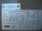 Unused-York 418 ton, model YCAS0418EB46YGADBT screw compressor, 430/3/60 volts. R-407C refrigerant, high efficiency, Black Fin condenser coils, louvered enclosure panels and many more options.
