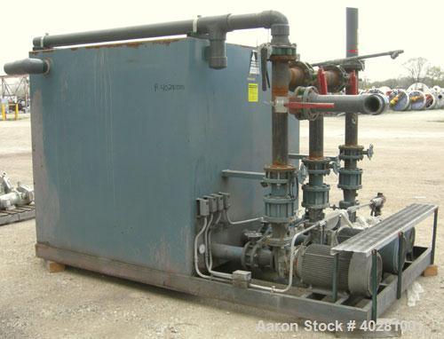 Used AEC Chiller System Consisting Of: (4) AEC central heat pump chillers, each 19 ton cooling capacity, model S190Q. (1) Approximately 25 HP Copeland compressor, chilled water 46 gallons per minute,...