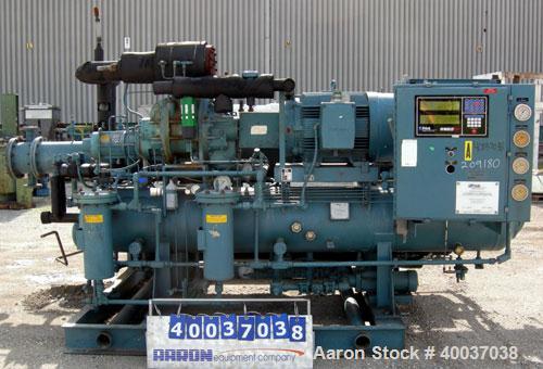 Used: Frick Ethylene Glycol Rotary Screw Chiller. (LOW TEMP)  Model RWB II 76E, approximately 45 ton at -15 degrees F. R134A...