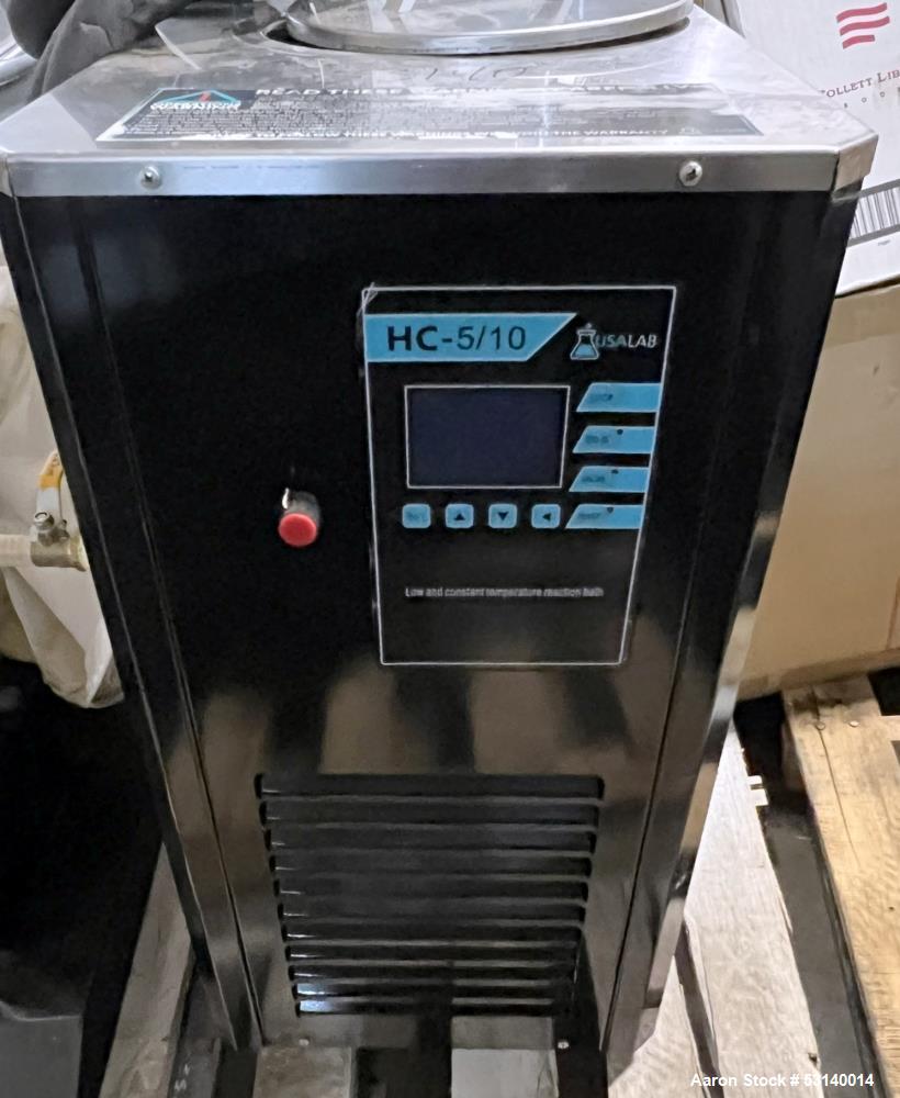 Used- USA Lab Model HC-5/10 Circulating Chiller & Heater. Pump flow rate 30L/min. 5L Reservoir capacity. Refrigerating BTU's...