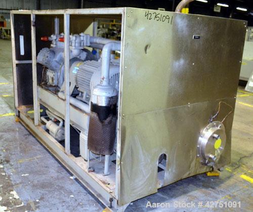 Used Union Kol-Flo Chiller, Model KXP-40. Approximate 40 tons. Driven by a 40 hp, 3/60/460 volt XP motor. R-134 Refrigerant. Compressor is manufactured by Carrier. It is a model number 5H60-170.