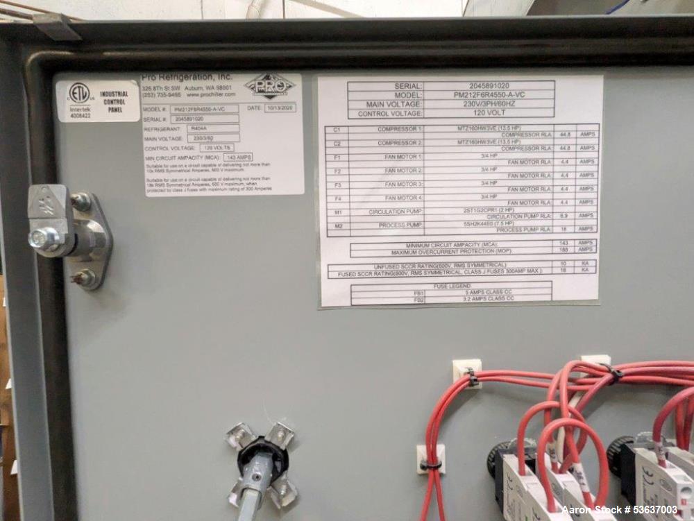 Used Pro Refrigeration Glycol Chiller – 20 Ton Capacity, Built 2020