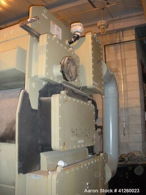 Used Trane Chiller, 700 Ton, Model ABSD700. Single stage steam fired absorption type. Max inlet 14 psig, 460V, 60 Hz, 3 Ph, .071 coefficiant.  Water flow rate 1766 gpm, pressure drop 22.3 ft wtr, con...