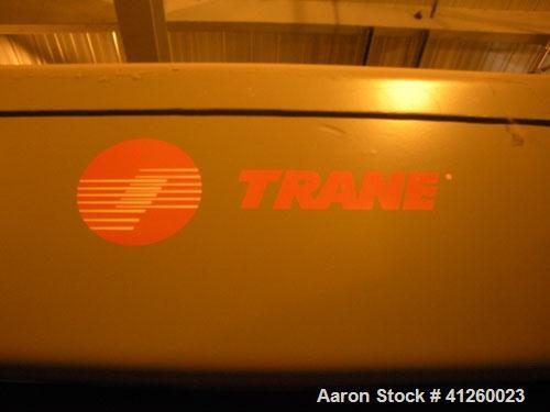 Used Trane Chiller, 700 Ton, Model ABSD700. Single stage steam fired absorption type. Max inlet 14 psig, 460V, 60 Hz, 3 Ph, .071 coefficiant.  Water flow rate 1766 gpm, pressure drop 22.3 ft wtr, con...