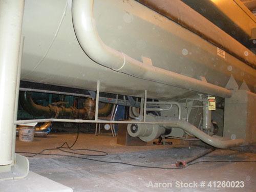 Used Trane Chiller, 700 Ton, Model ABSD700. Single stage steam fired absorption type. Max inlet 14 psig, 460V, 60 Hz, 3 Ph, .071 coefficiant.  Water flow rate 1766 gpm, pressure drop 22.3 ft wtr, con...
