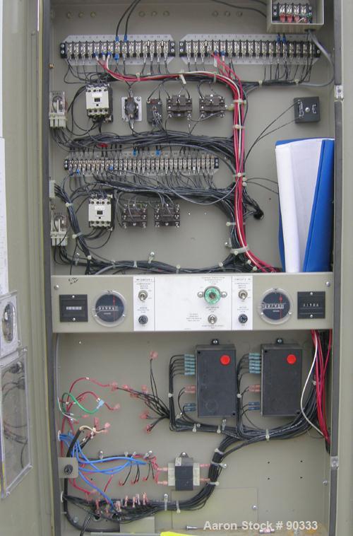 USED: Trane air cooled compressor chiller, 120 ton, Series R, model CCACD121RGNLR6237ADFGHP. 3/60/460 volt. (2) 60 ton compressors, model CRHR600K4HAO. Test high side 450 psig, low side 300 psig. Eva...