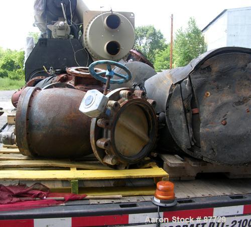 USED: Trane herematic centrifugal liquid chiller, 1280 ton, model CVHF1280, water cooled. HCFC-123 refrigerant with condensers, PLC controls, (2) 75 hp, 230/460 volt Armstrong vertical pumps, model 4...