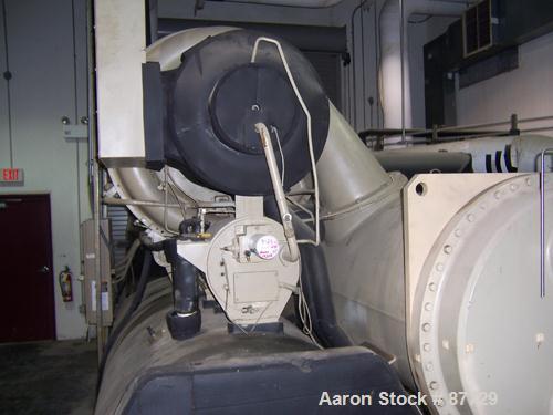 USED: Trane herematic centrifugal liquid chiller, 1280 ton, model CVHF1280, water cooled. HCFC-123 refrigerant with condensers, PLC controls, (2) 75 hp, 230/460 volt Armstrong vertical pumps, model 4...