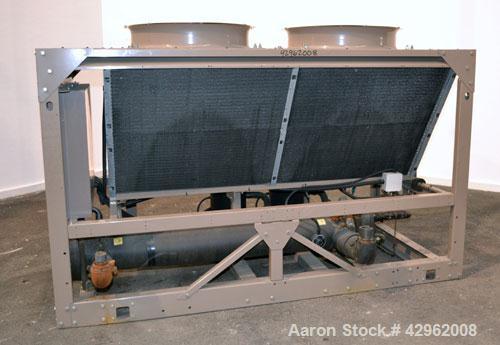 Used York Hermetic Scroll Air-Cooled Outdoor Use Liquid Chiller. Nominal capacity 14 tons. Model YCAL0014EC17XCA. High efficiency, R-22 refrigerant. 3/60/200 volt. Includes a Millennium control cente...