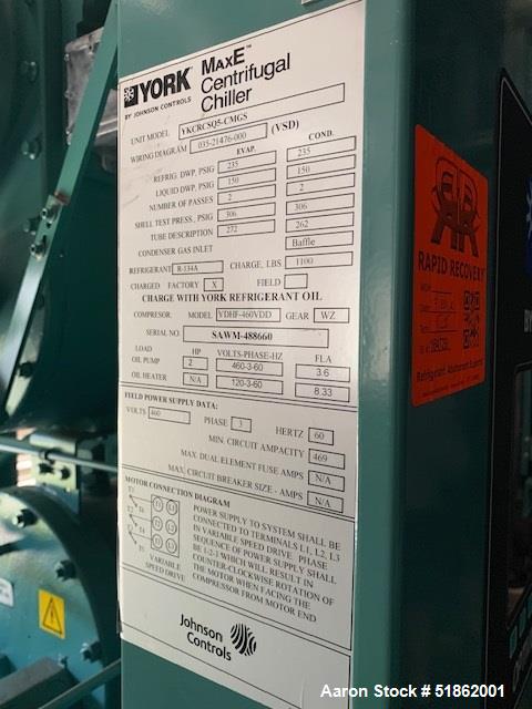 Used York MaxE YK Centrifugal Chiller