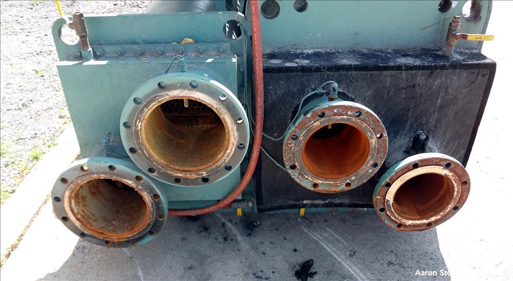 Used York Millennium Rotary Screw Liquid Chilling System, Approximate 350 Ton, Model YS-DB-DA-S2-CJE. Refirg. designed working pressure 300 psi, Liquid design working pressure 150 psi. 910 Pound char...