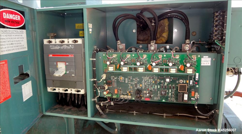 Used York Millennium Rotary Screw Liquid Chilling System, Approximate 350 Ton, Model YS-DB-DA-S2-CJE. Refirg. designed working pressure 300 psi, Liquid design working pressure 150 psi. 910 Pound char...