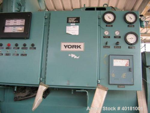 Unused-Unused: York 700 ton chiller, model YT-L6-F1-IM-E-S, size 3-Y-48, type MNT-2-BCB, R-11. 460 volt, 3 phase, 60 hz and 550 hp motor is 2300 volts.