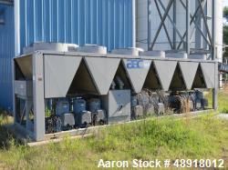 Used- AquaSnap Air Cooled Liquid Chiller Mfg.: Carrier Model: 30RB 270.  360-ton capacity range 9 compressors