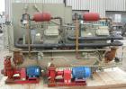 USED: Trane air cooled compressor chiller, 120 ton, Series R, model CCACD121RGNLR6237ADFGHP. 3/60/460 volt. (2) 60 ton compressors, model CRHR600K4HAO. Test high side 450 psig, low side 300 psig. Eva...