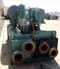 Used York Millennium Rotary Screw Liquid Chilling System, Approximate 350 Ton, Model YS-DB-DA-S2-CJE. Refirg. designed working pressure 300 psi, Liquid design working pressure 150 psi. 910 Pound char...