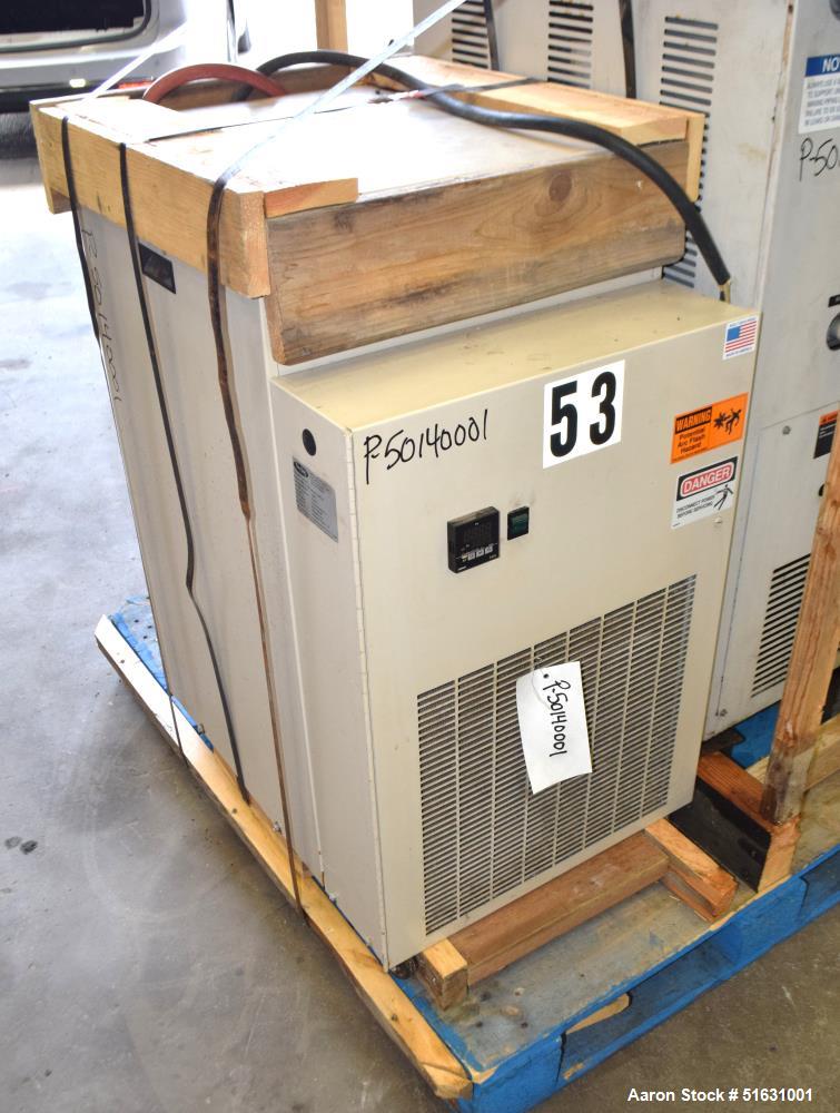 Used Sterling Portable Chiller, Model SMCA-150. Nomial chilled water 3.6 gallons per minute. Refrigerant R22. Minimum temperature 30 degrees F. Maximum temperature 65 degrees F. Serial# 36F0741. 1/60...
